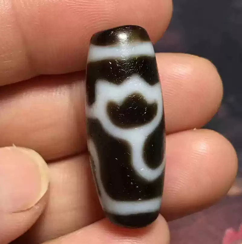 西藏天珠正品水蓮花天珠轉運長29.9MM直徑12純手工