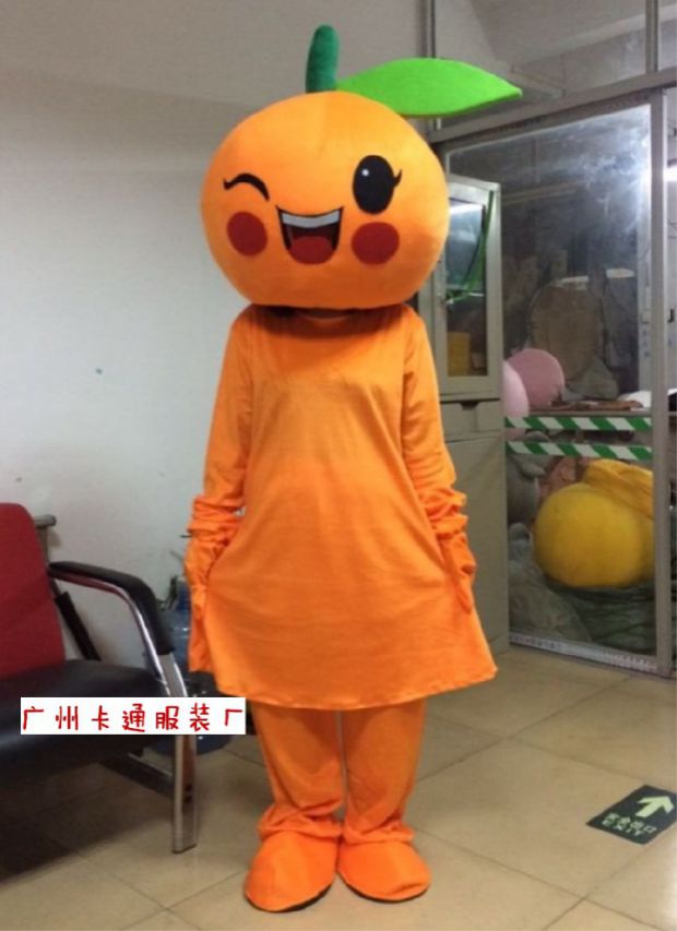 Tùy chỉnh Orange Orange Cartoon Costume Cosplay Quần áo Headgear Trang phục Linh vật Hoạt hình Ngoại vi Đạo cụ - Cosplay đồ cosplay hầu gái