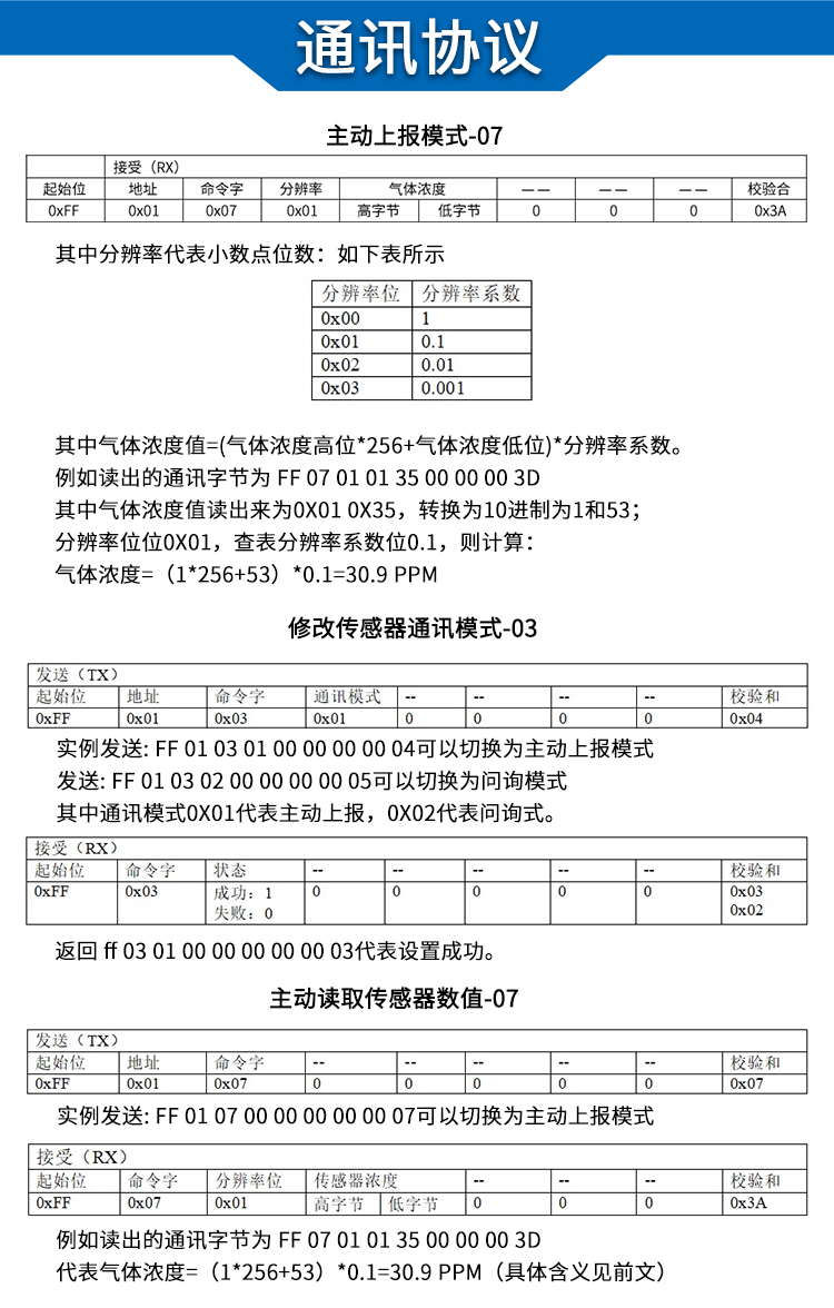 电化学氧气气体传感器