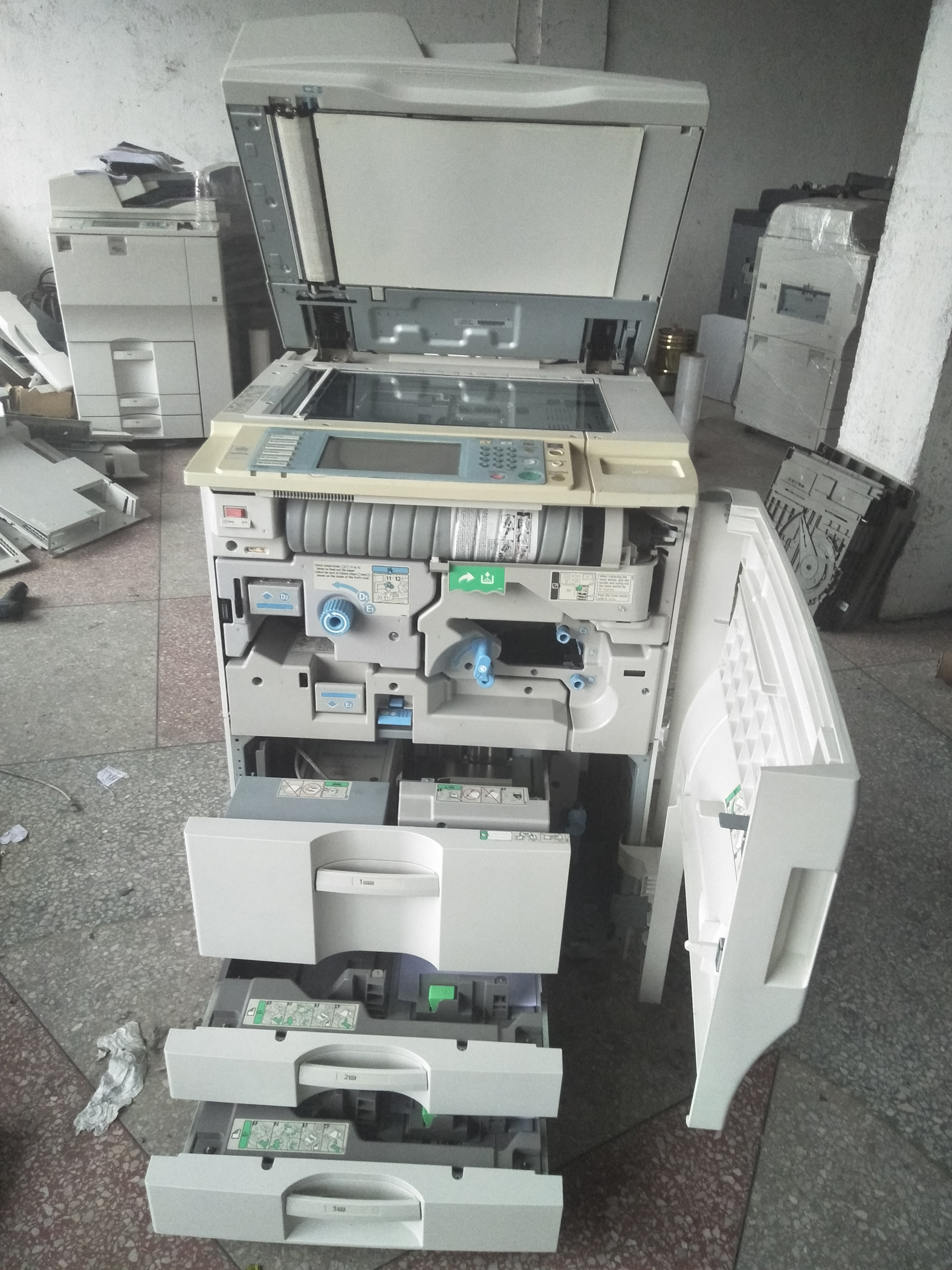 Máy in bản in đen trắng của máy quét 7500 7001 8001 9002 9001 - Máy photocopy đa chức năng
