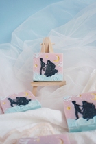 Elope to the Moon Illustration Air-cooled Handmade Soap Couple Confession Gift Wedding Souvenir Can Be Customized