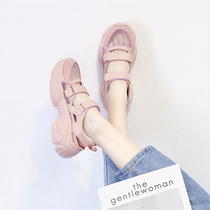 (luxury small fan) 2021 summer new Baotou sports net red fairy wind sandals ins casual daddy shoes women