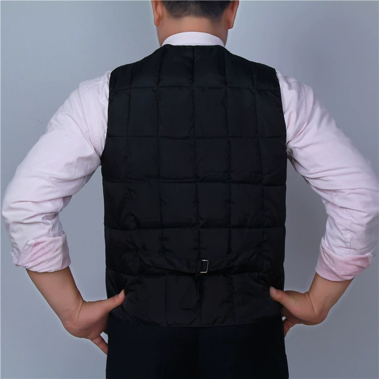 Mùa thu và mùa đông xuống áo vest nam nam trung và già bông áo vest vai cha không tay áo vest cotton