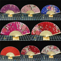Hotel plate decoration fan salmon Sabre boat decoration bamboo bone fan waterproof shape fan cooking plate