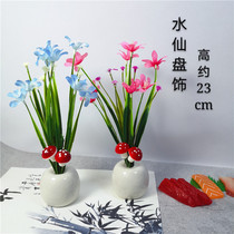 Hotel cold dish plate decoration flowers and plants Daily material plate creative dining plate decoration decoration decoration dish sassy plate decoration