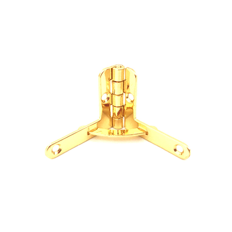 95 degree spot iron imitation gold seven-character L-shaped hinge jewelry box with gift box hardware accessories hinge hinge