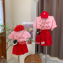 Pro-Child Fashion Han version of childrens clothes 22 Summer new foreign air Han series fashion mother woman dress short sleeve half body dress suit