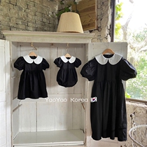 Different kind of pro-submount Korean version of childrens clothing 2022 Summer new foreign air Korean family thin fashion girls dress dress