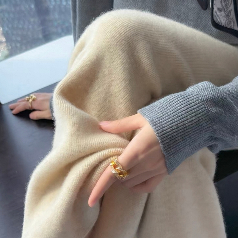 Soft and Thick~100% Australian Pure Wool Knitted Wide-Leg Pants for Women, High-Waisted, Loose, Casual, Straight-Leg, Floor-Length Pants Soft and Thick~100% Australian Pure Wool Knitted Wide-Leg Pants for Women, High-Waisted, Loose, Casual, Straight-Leg, Floor-Length Pants