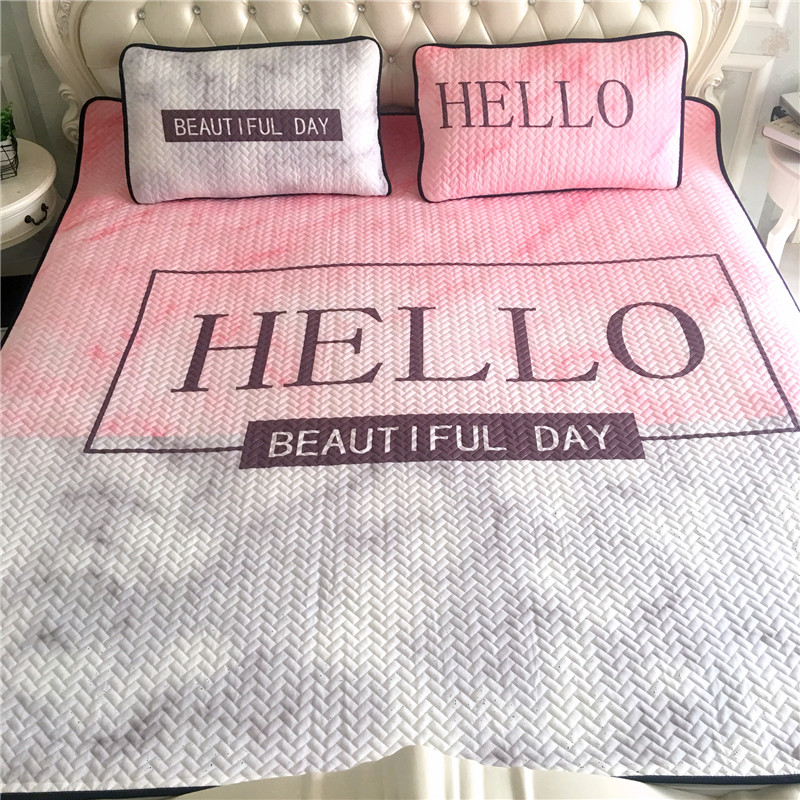 Tencel 1.8 phim hoạt hình ba mảnh mat lạnh Ruanxi 1,5m 1.6m Folding thai lụa băng nước dày - Thảm mùa hè chiếu trúc điều hòa