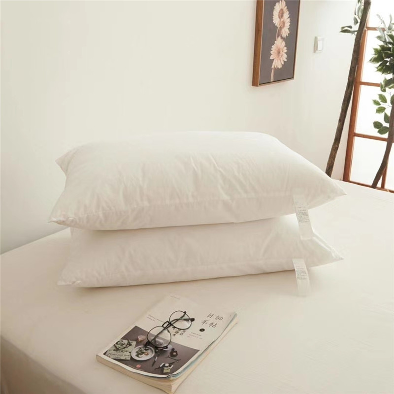 Day Style Benign Pint Pure White Home Hotel Folk Sleeping Pillow Core Single Double Pillow 48cm * 74cm soft and washable