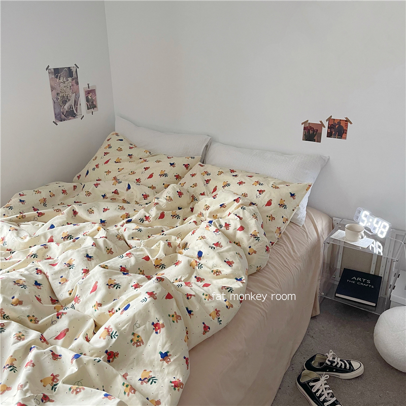 Children's heart is un - 40 cute bears 40 cotton cotton cotton cotton four - piece dormitory three - piece sets for four - piece sets