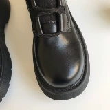 Martens, трикотажные утепленные короткие сапоги со шнурками в английском стиле, коллекция 2026 года, в британском стиле