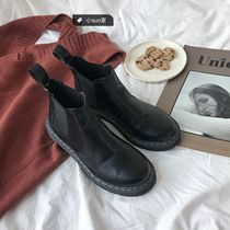 Little sun home Korea ulzzang British ins ins Martin boots Knight short boots female 2021 new spring and autumn single boots