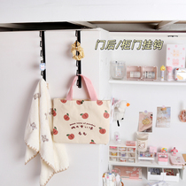 ins dormitory cabinet door hook after entering the door long row of clothes hooks wall-mounted college students bedside clothes storage artifact