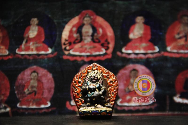 Hand-painted pottery Black God of Wealth Wischa Quickly find wealth and protect wealth