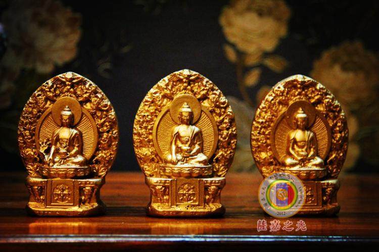 The light of the Sakah helps you build a Buddha statue with a pottery-made Three Shiver rub motionless the Buddha wipe 02-001