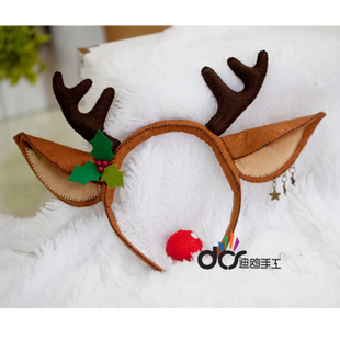 29 Unwoven Cloth Material Bag Handmade DIY Cloth Art Christmas Elk Hair Stirrings Hair Stirrings Non-Cut