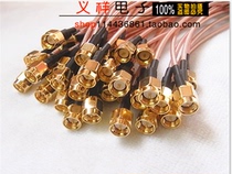 Single head 50-1 5 silver-plated feeder extension cord internal thread internal needle turn SMA male head welding wire