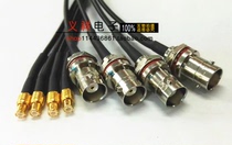 Cable MCX male to BNC female with waterproof ring connection RG174 cable black 50 ohm