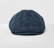 Autumn and winter cotton peaked hat mens big head beret forward hat womens retro British wind news boy hat