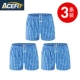 Acefit cotton nguyên chất thoáng khí Quần Aro Quần Boxer Lớn hơn Home Pyjama Đồ lót nam bốn góc mùa hè - Vòng eo thấp