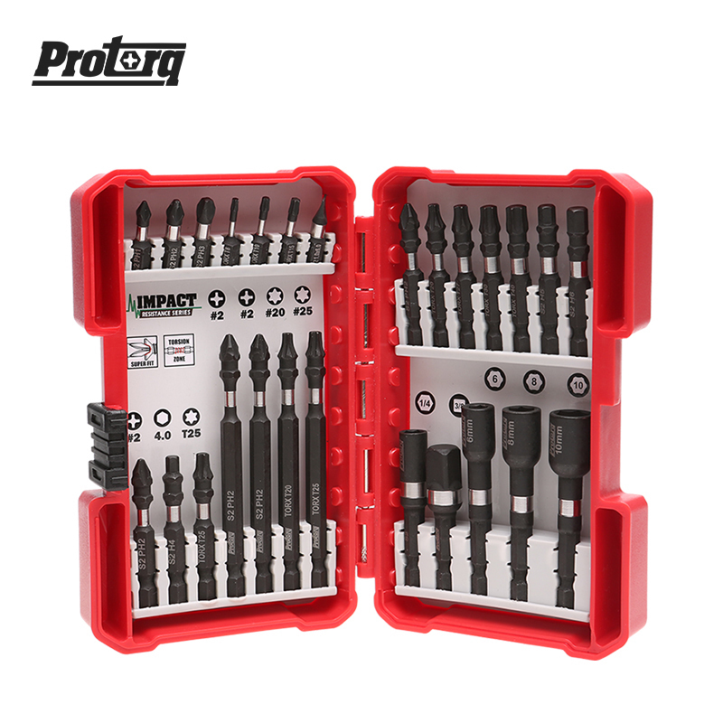 Protorq S2 Steel impact resistant electric screwdriver head combination set Cross drill screwdriver head Multi-function magnetic