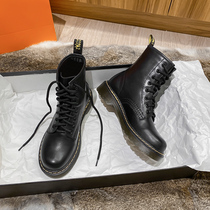 1460 Martin boots female British style thick bottom increased all-match lace-up leather motorcycle short boots spring and autumn single boots