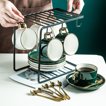 New products light and luxurious ceramic ins English style coffee cups delicately afternoon tea cups Coffee with water glasses Home extravaganza