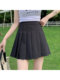 Korean age-reducing 2025 summer new style high-waisted slimming fashion casual a-line all-match women's pleated skirt commuting skirt