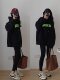 Oversize hooded sweatshirt women's spring and autumn velvet thickened American retro jacket trendy lazy style top winter
