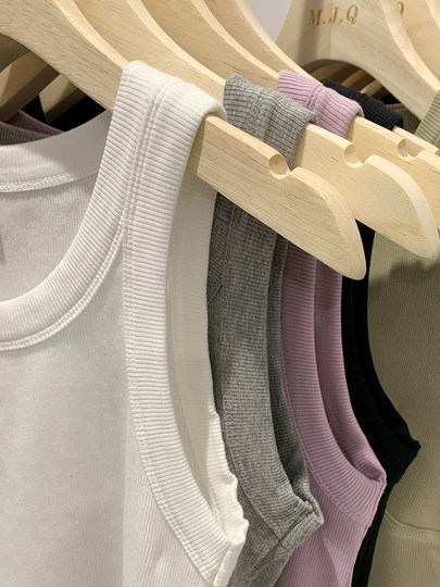 Women's Summer Sports Tank Top with Wide Shoulder Straps to Cover Side Breasts, Anti-Exposure Short Camisole Yoga Top