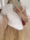 Temperament slim, soft and simple solid color round neck short sleeve 2025 summer wear ins style pure cotton inner T-shirt women's bottoming shirt