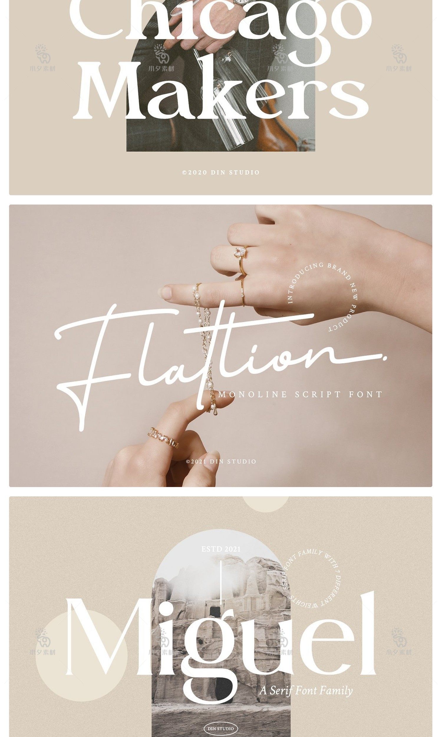 图片[4]-极简文艺优雅现代杂志画册海报标题排版logo徽标手写衬线英文字体-cg男孩