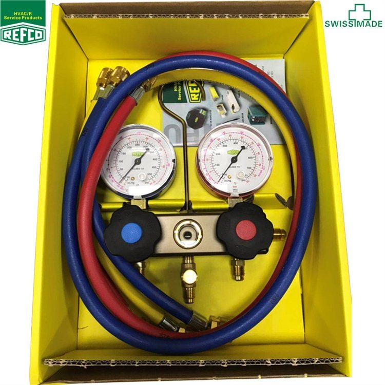 Original Swiss Weike double watch valve BM2-6-DS-R22 air conditioning pressure check gauge refrigeration meter plus fluorine meter