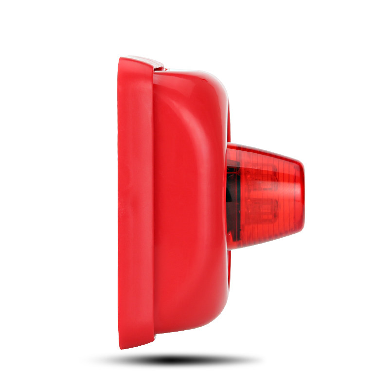 Vexg Sound and Light Alarm 12V24V Universal Alarm Horn Sound and Light Alarm Siren Sound and Light Alarm