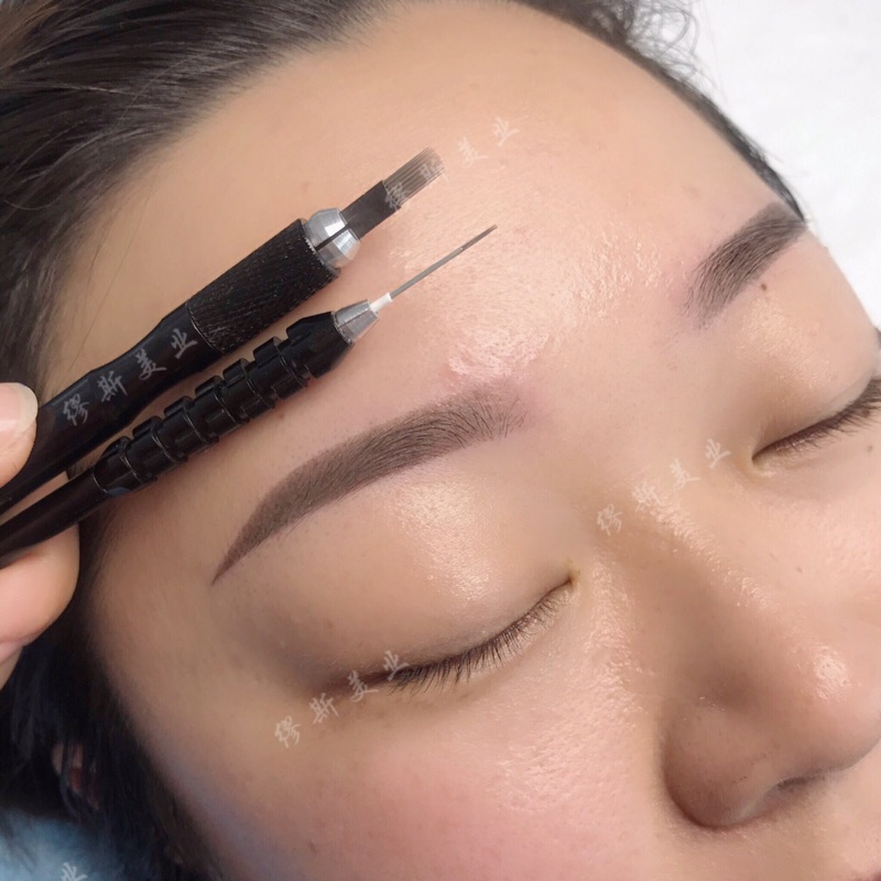 GINART Jinhe God Needle Embroidery Customized Round Three Closures Scattered Mouth Gold Needle Manually Fogging and Leaking God Needle Fog Delicate