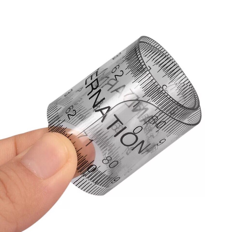 GINART Jinhe same embroidery design ruler soft ruler silicone three-point positioning standard measuring ruler thrush artifact