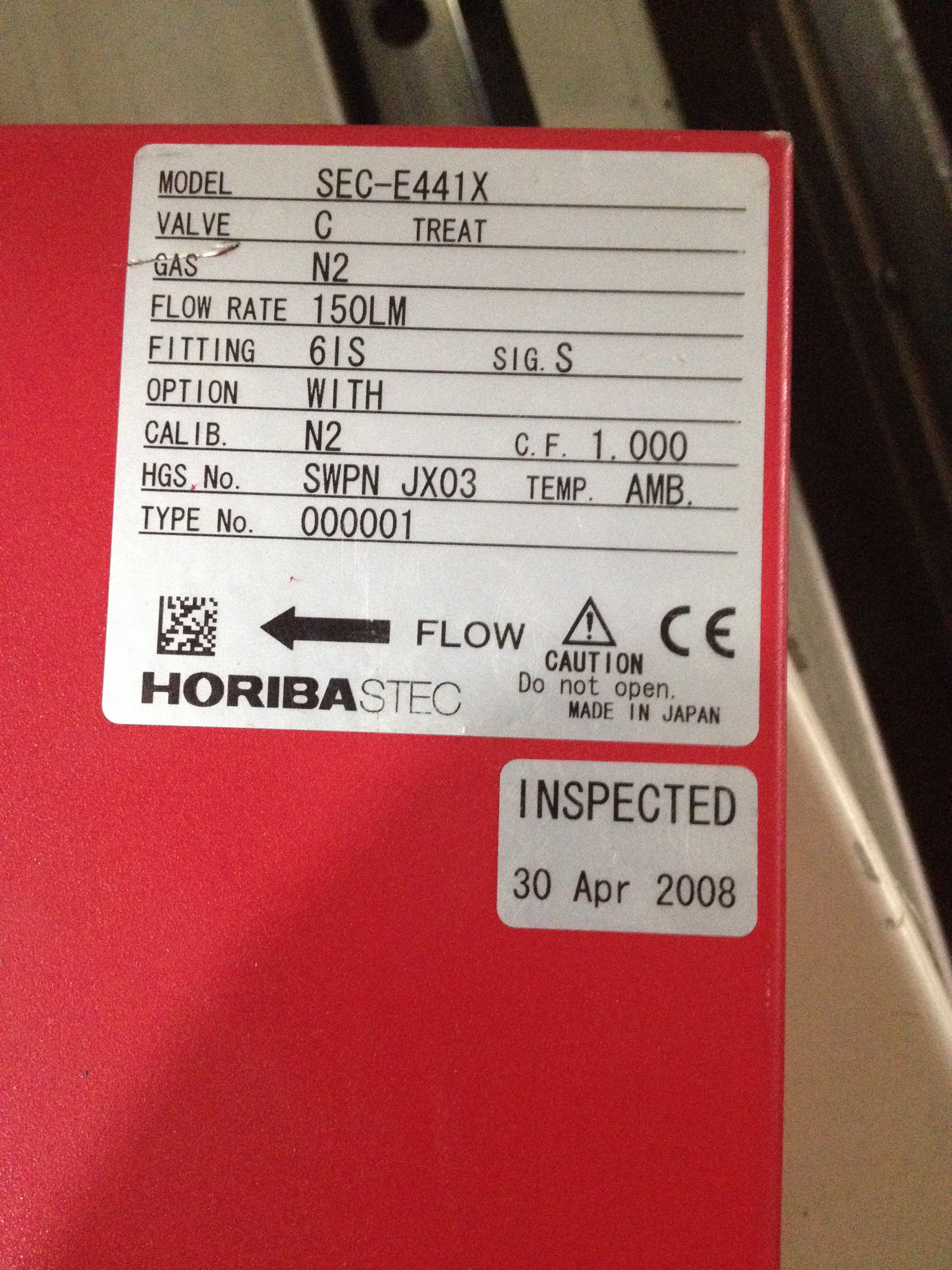 Spot HORIBA gas mass flow meter SEC-E441X Japan imported flow meter