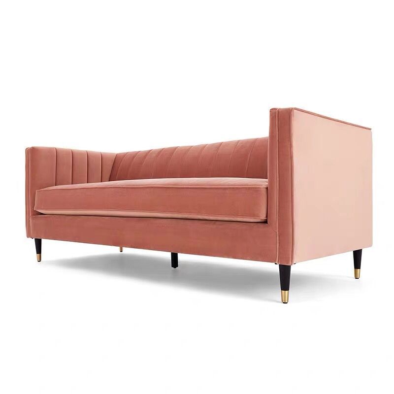 Ánh sáng sang trọng vải đôi sofa bài nhung hiện đại sofa ba chỗ sofa phong cách Hồng Kông isn đỏ thiết kế sofa phòng khách - Ghế sô pha sofa phòng ngủ