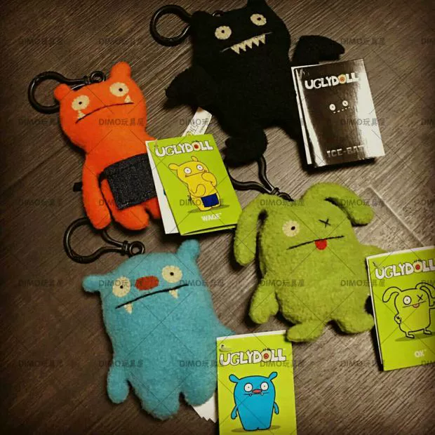 UGLYDOLL xấu xí đáng yêu búp bê búp bê sang trọng đồ chơi vui nhộn búp bê trở lại túi mặt dây chuyền treo móc khóa - Đồ chơi mềm