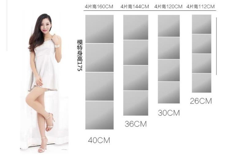 Lắp đặt dụng cụ đấm miễn phí nhảy múa phòng ngủ hiên ống kính cô gái gương trái tim phòng thay đồ quần áo trong nhà quần áo ánh sáng - Gương gương đứng treo tường