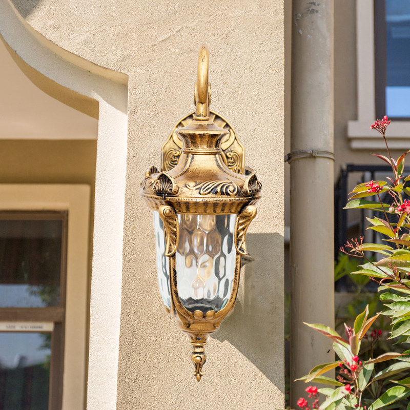 Special Price Outdoor Wall Lamp Eurostyle Garden Wall Lamp Courtyard Lamp Waterproof Balcony Outdoor Lamp Villa External Wall Hanging Wall Lamp Aluminum