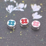 Браслет из красной нити, ожерелье, браслет из кварца, кварц, аксессуар, серебро 925 пробы, четырехлистный клевер