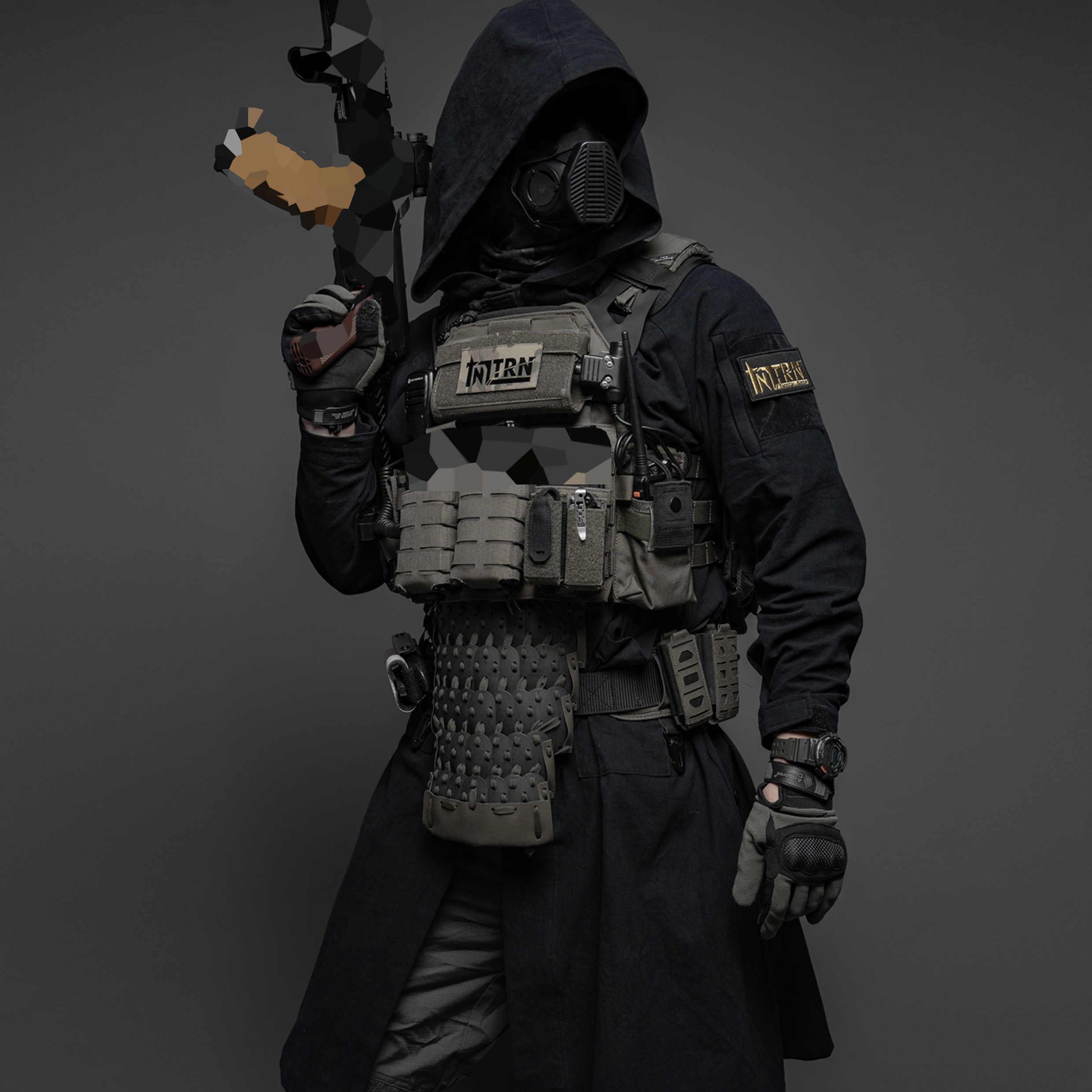 TRN] BAC Industrial Improvement Great Vest Full Cotton Imitation Hemp Crepe Cloth Long Shirts Hood Coat Easy To Wear Fabric-Taobao