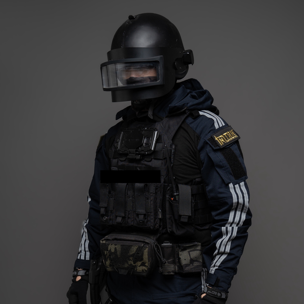 TRN]BAC Black Ash Strike Reflective Strip Instructor Suit Adi Three-bar Striped Frog Suit Tactical Suit Suit