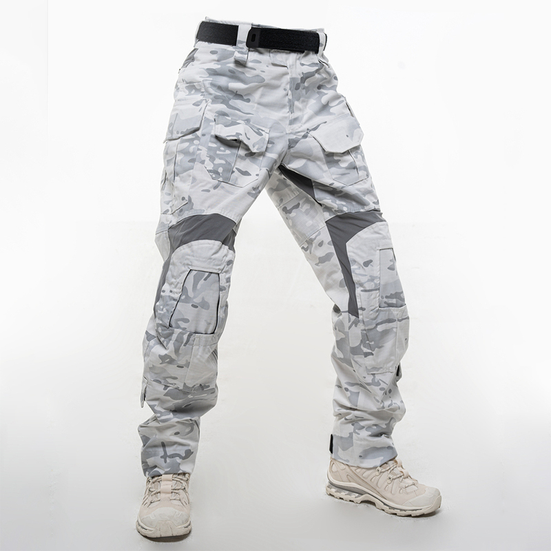 [Trn] Bacraft Black and Gray Industrial Snow Camouflage G3 Multifunctional Mcap Tactical Pants Training Pants Men's Outdoor