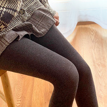 JA280D spring and autumn medium-thickness pantyhose cotton vertical stripe matte anti-hook silk micro-pressure slimming slim Japanese leggings socks