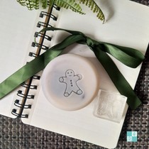 Custom diy handmade soap soap pottery clay seal soap mould mass promotion Christmas gingerbread man