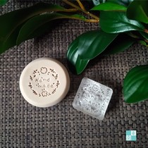 Personality custom diy HANDMADE soap stamp pottery clay lace seal soap mould bulk promotion HANDMADE